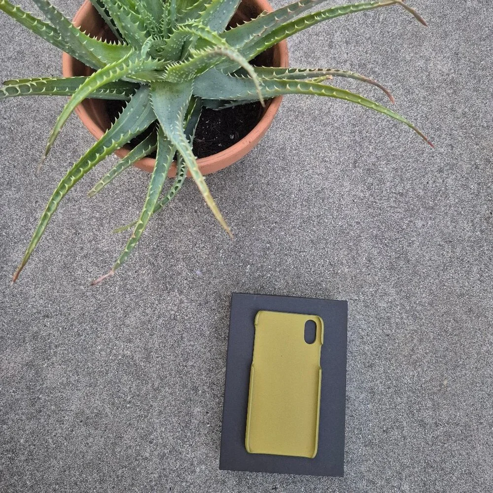 New NIB Bottega Veneta Intrecciato Leather iPhone X Case in Chamomile